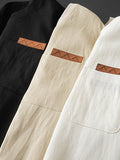 Lightweight Ice Silk Linen Men's Short-Sleeve T-Shirt
