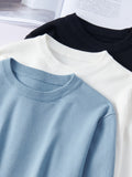 New Inner Wear Base Men's Knitted Round Neck Sweater Men