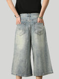 Men's Fashionable Distressed Washed Jeans
