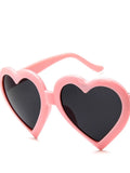 Trendy Heart-shaped Sunglasses Colorful Sunglasses Peach Heart Sunglasses