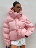Thick Puffer Jacket, Warm Cotton Coat