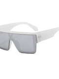 Fashionable Vintage Design Oversized Reflective Sunglasses