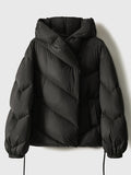 Hooded Small Puffer Jacket Coat