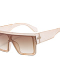 Fashionable Vintage Design Oversized Reflective Sunglasses