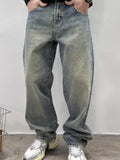 Jeans Men's Autumn New Baggy Straight Trousers Casual Long Pants