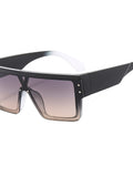Fashionable Vintage Design Oversized Reflective Sunglasses