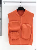 Workwear Men's And Women's Vests Trend Sleeveless Casual Vest