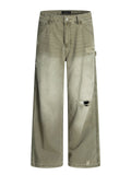 American Retro Tattered Jeans Jeans