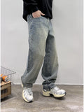 Jeans Men's Autumn New Baggy Straight Trousers Casual Long Pants