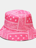 Bandana Print Bucket Hats With Multiple Colorways